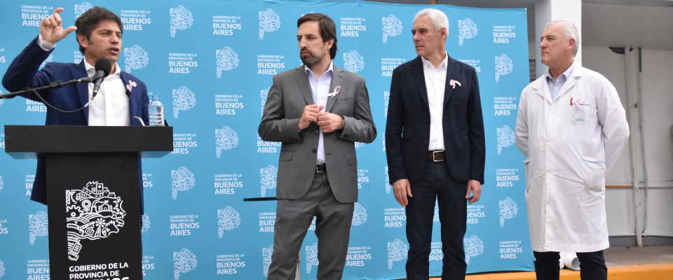 Kicillof y Cagliardi recorrieron las nuevas instalaciones del Hospital local "Mario Larrain"